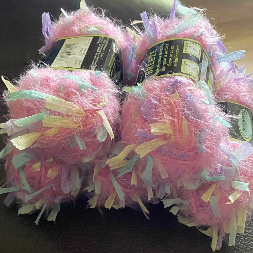 Pink and Purple Yarn Bundle - set of 5